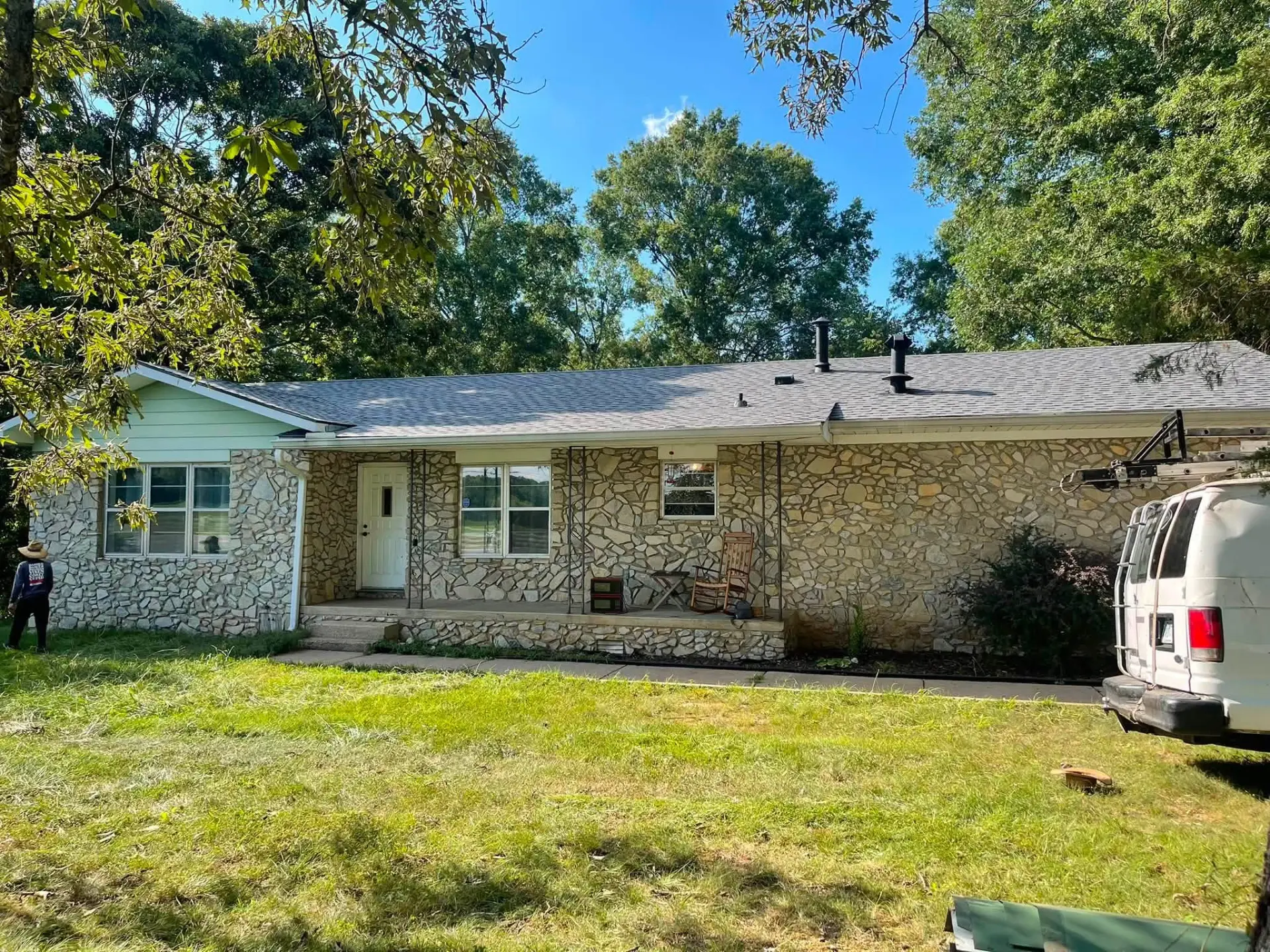 Completed custom home with new roof built by TaylorED Contracting Solutions in Central Arkansas